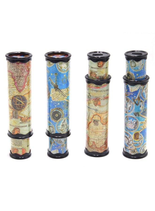 FIVOENDAR Magic Kaleidoscope, 4 Pack for Kids Adults 3D Mirror Lens Kaleidoscope Party Favors Stretchable Long Classic Kaleidoscope Toy Educational Science Developmental Toy (Two Colors) - Image 1