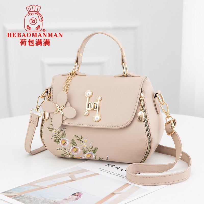 Women'S Bag Women'S 2022 New All-Match Middle-Aged Mother'S Bag Embroidered Shoulder Crossbody Handbag For Women - Image 4