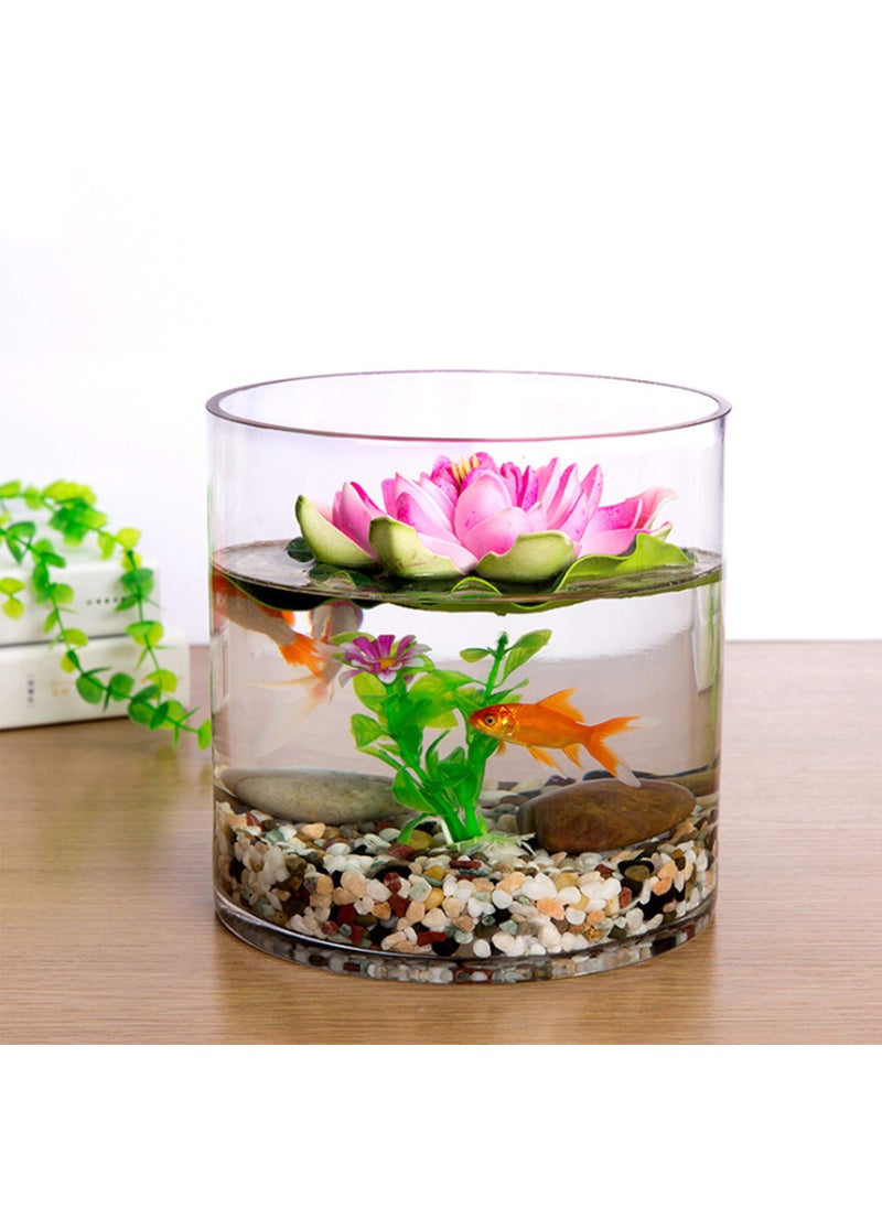 WGVI WGV Cylinder Vase  Width 8""  Height 8""  Clear Wide Large Diameter Flower Glassware  Floral Container  Planter Terrarium for Wedding Party Event  Home Accent Decor  1 Piece  - Image 4