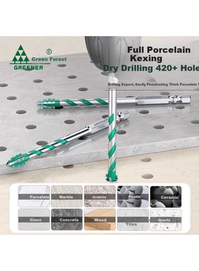 Greener Four-blade Sawtooth Eccentric Drill Bit For Ceramic Tile Drilling Concrete Super Hard Special Electric Drill High Hardness 6/8/10/12mm - Image 3