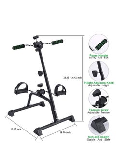 XiuWoo Pedal Exerciser Bike Hand Arm Leg and Knee Peddler Adjustable Fitness Equipment for Seniors, Elderly Home Pedal Exercise Bike for Total Body  - Image 5