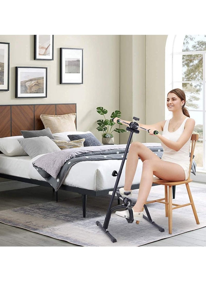 XiuWoo - Pedal Exerciser Bike Hand Arm Leg and Knee Peddler Adjustable Fitness Equipment for Seniors, Elderly Home Pedal Exercise Bike for Total Body - Image 1