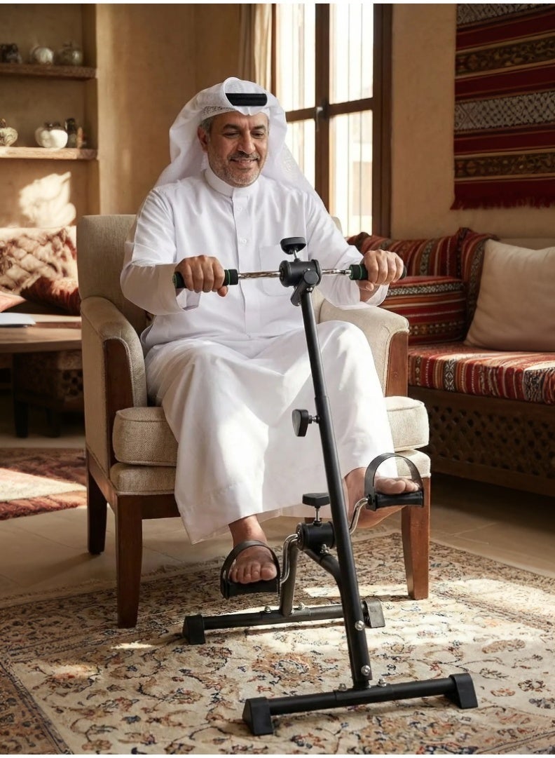 شو وو جهاز تمارين بدواسة الدراجة والذراع والساق والركبة معدات لياقة بدنية قابلة للتعديل لكبار السن ودراجة تمارين بدواسة منزلية لكبار الجسم - Image 1