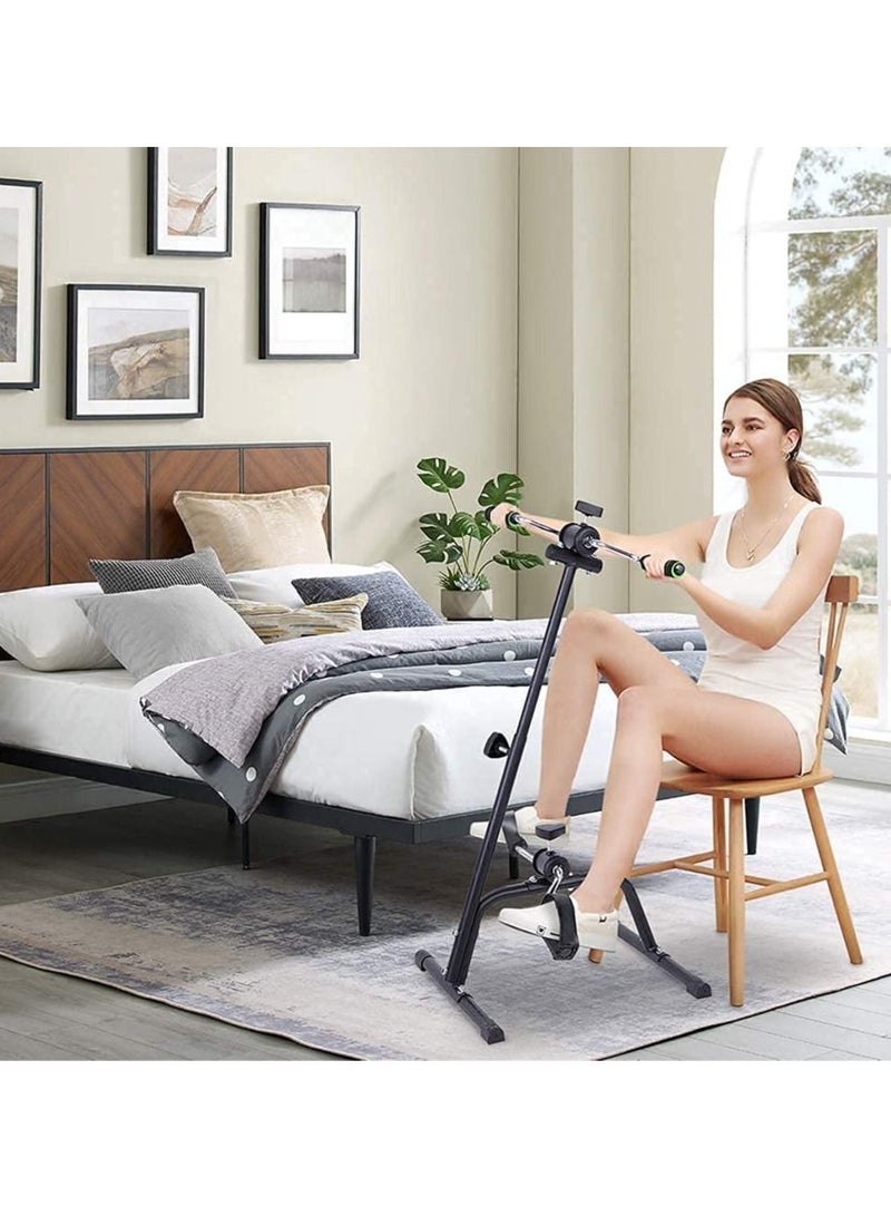 شو وو جهاز تمارين بدواسة الدراجة والذراع والساق والركبة معدات لياقة بدنية قابلة للتعديل لكبار السن ودراجة تمارين بدواسة منزلية لكبار الجسم - Image 3