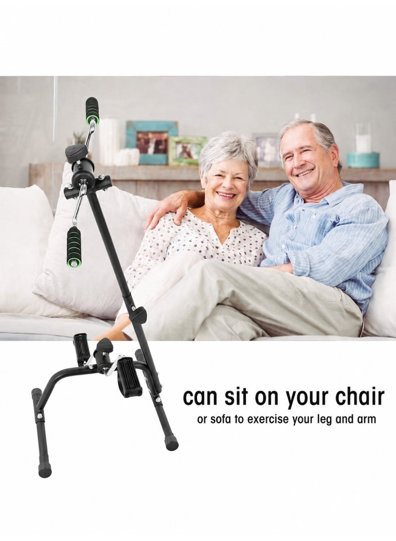 XiuWoo Pedal Exerciser Bike Hand Arm Leg and Knee Peddler Adjustable Fitness Equipment for Seniors, Elderly Home Pedal Exercise Bike for Total Body - Image 2