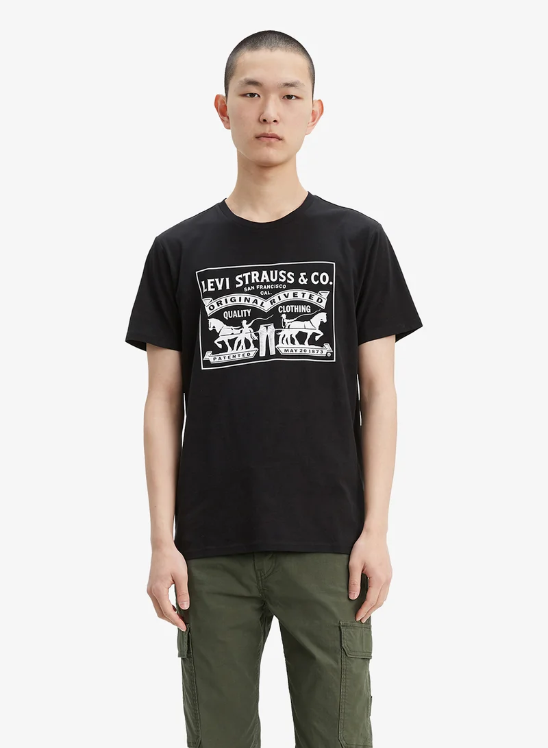 ليفايز تيشيرت رجالي ليفايز بطبعة حصانين