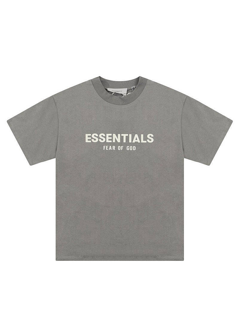 Generic - High-Version FOG ESSENTIALS Velvet Letter Tee Matcha green - Image 1