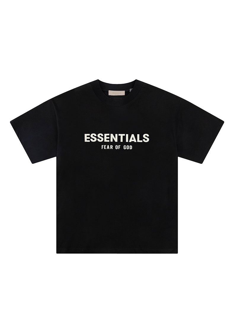 Generic - High-Version FOG ESSENTIALS Velvet Letter Tee Matcha green - Image 1