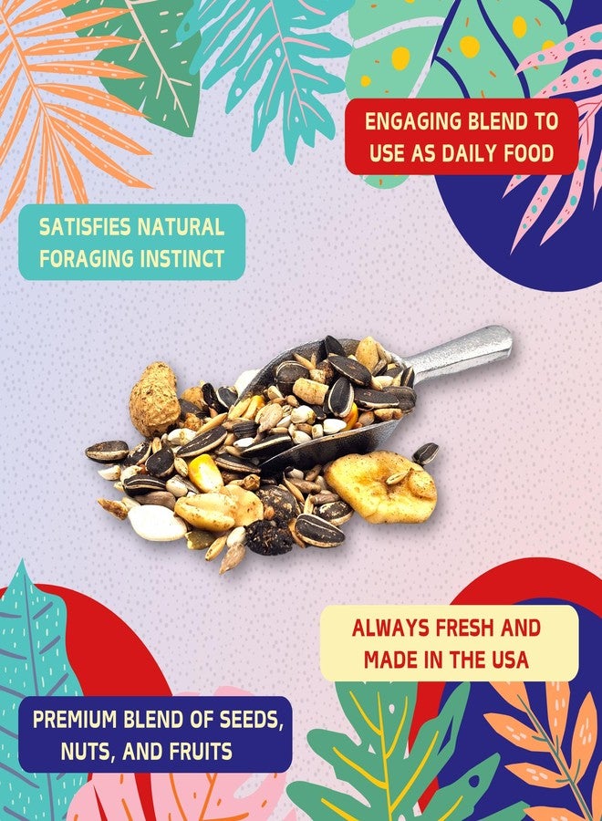 أبا ABBA 3500 طعام صحي للببغاء، مزيج بذور، مكسرات، فواكه، خضراوات، فيتامينات - 5 أرطال - Image 4