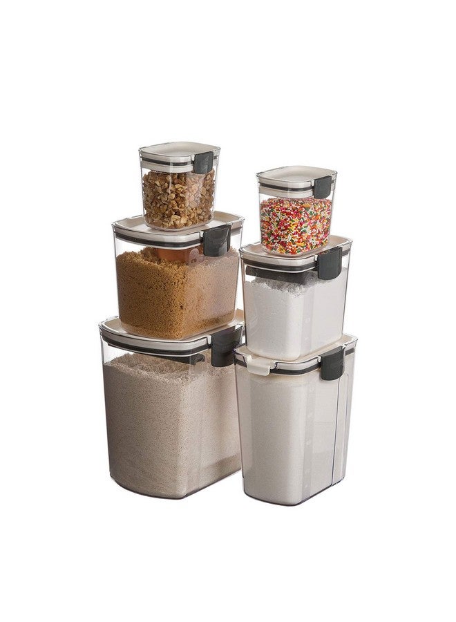 Progressive International Progressive ProKeeper Baker's Airtight Kitchen Storage Canister Container Set for Flour, Sugar & More, Keeps Ingredients Fresh, with Accessories (Multicolor, 6- Piece)  - Image 2