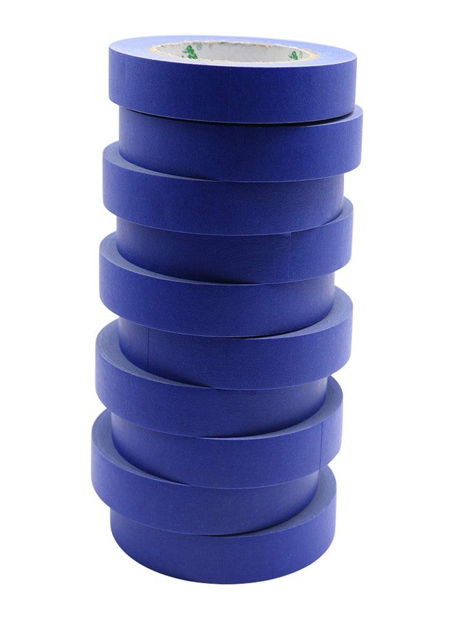 BOMEI PACK 10Pcs Blue Painters Tape, 5.5Mil 3/4in 55y, Residue Free Wall Painting Masking Tape with Sharp Lines - Image 2
