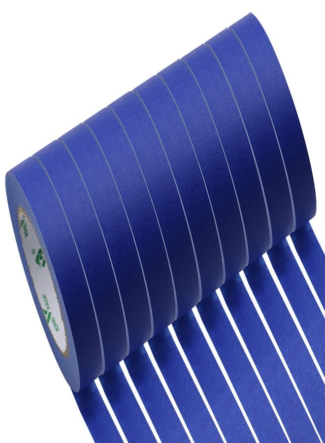 BOMEI PACK 10Pcs Blue Painters Tape, 5.5Mil 3/4in 55y, Residue Free Wall Painting Masking Tape with Sharp Lines - Image 1