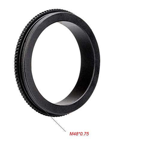 SVBONY SV130 M48 Male to M42 Male Telescope Adapter Knurling Design Black - Image 4