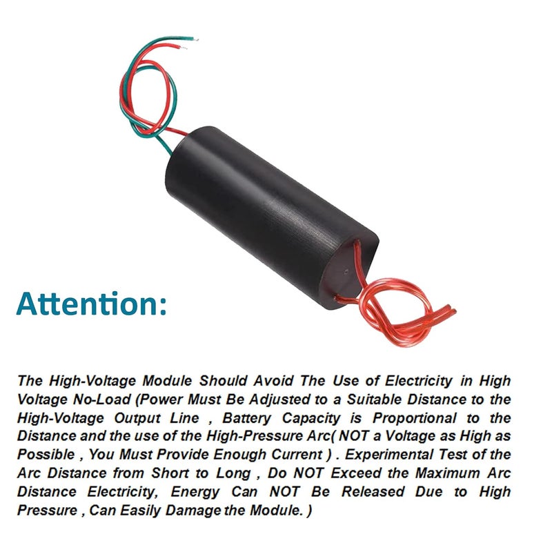 AEDIKO 2pcs High Voltage Generator DC 6-12V to 1000kV Boost Step-Up Inverter Arc Pulse Generator Power Module High Voltage Transformer - Image 3