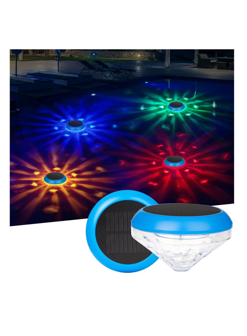 SYOSI Solar Floating Pool Lights,  LED Multicolor RGB Color Changing Solar Pool Lights That Float, Outdoor Waterproof Swimming Pool Accessories for Pool, Pond, Hot Tub, Garden, Party Decoretion - Image 1