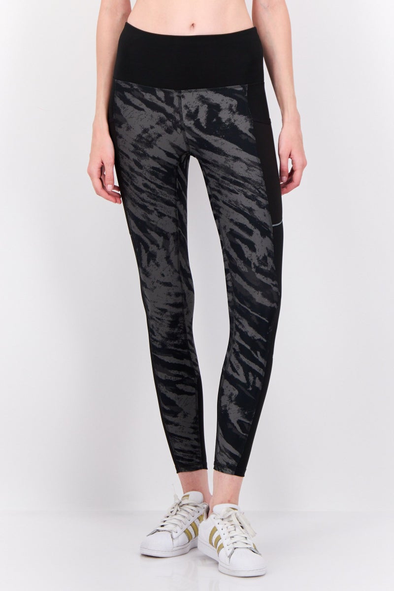 PUMA Women Sportswear Fit Training Leggings, Black/Grey - Image 1