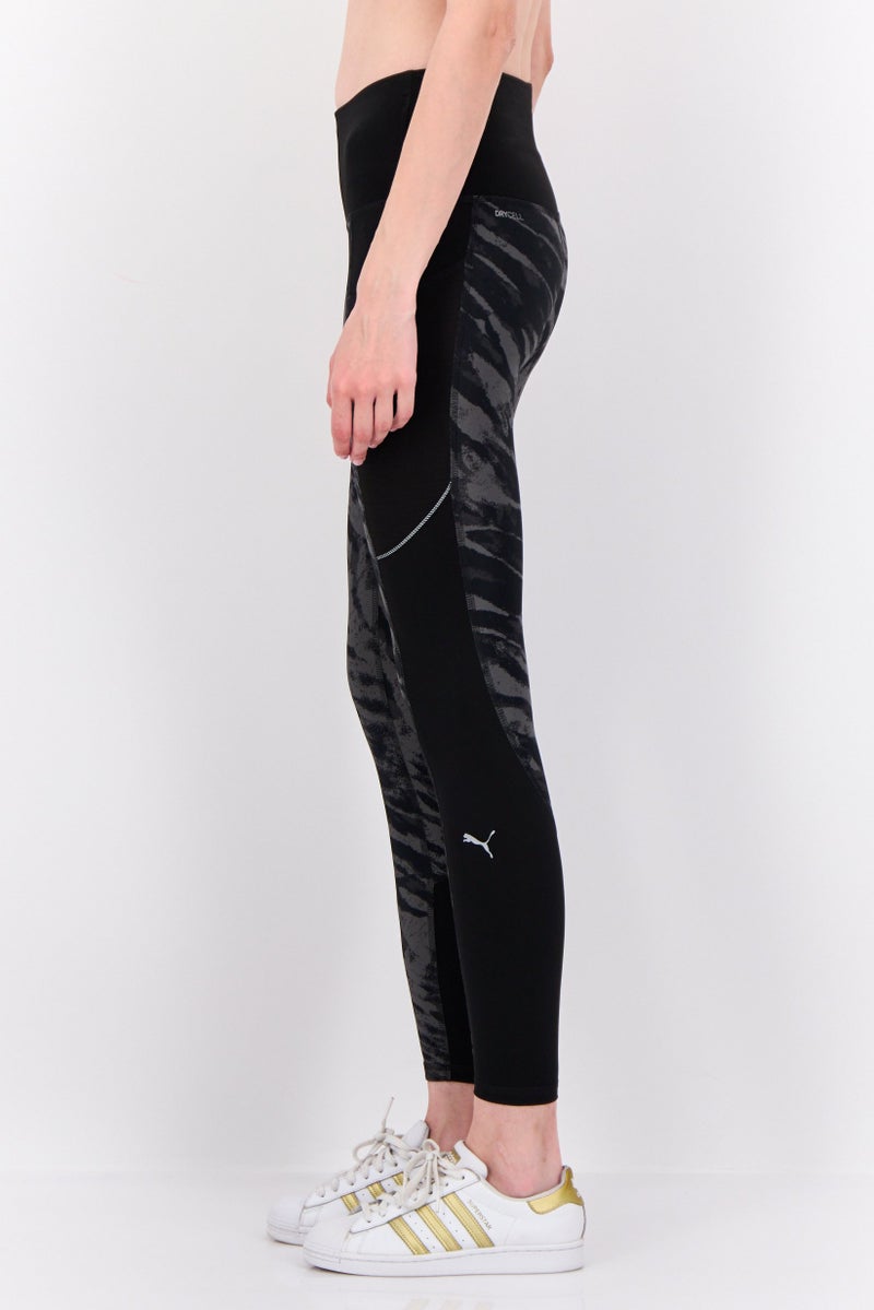 PUMA Women Sportswear Fit Training Leggings, Black/Grey - Image 3