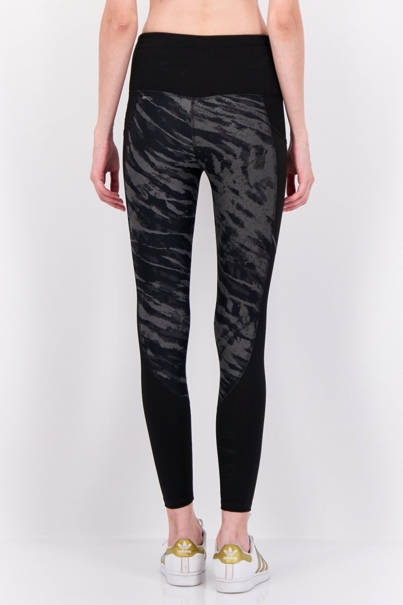 PUMA Women Sportswear Fit Training Leggings, Black/Grey - Image 4