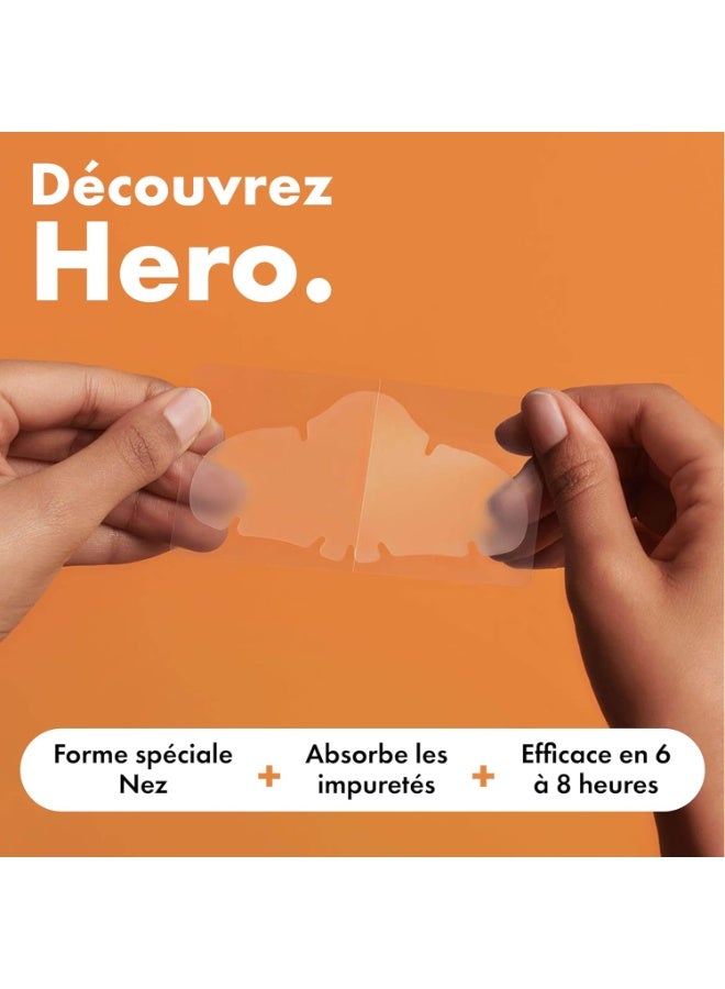 هيرو Hero - Mighty Patch Nose - Special nose - Absorbs impurities from pores and pimples in 6 to 8 hours - Hydrocolloids - Box of 10 Mighty Patches Nose - Image 4