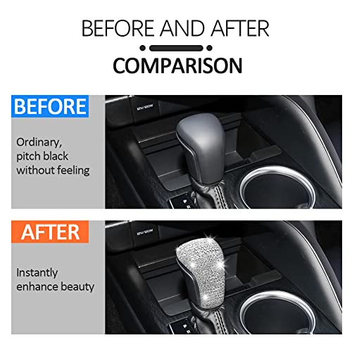 CUCHIYUN Bling Camry Car Accessories Gear Shift Knob Head Decals Stickers Gear Shift Lever Cover Compatible with Toyota Camry 20232018 Carola 2023 2022 2021 2020 Shifter Gear Lever Decals - Image 5