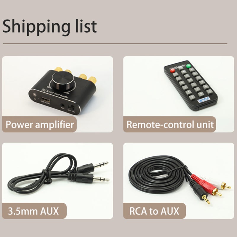 Bt Audio Amplifier Red Aluminum Alloy Construction - Multi-Input & Smart Control Stereo Amplifier Board for Home Audio Setup - Image 3
