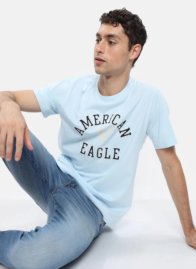 American Eagle Logo Graphic Crew Neck T-Shirt