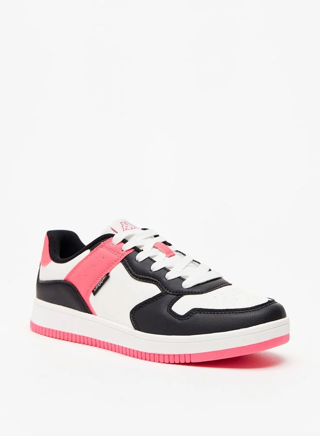 كابا Women'S Colourblock Casual Sneakers With Lace-Up Closure