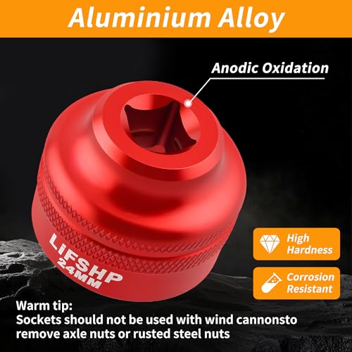 LIFSHP 24MM Oil Filter Socket,3/8" Drive For BMW,Chrysler,Chevy,Dodge,and Other Vehicles Oil/Fuel Filter Removal Tool-Red - Image 5