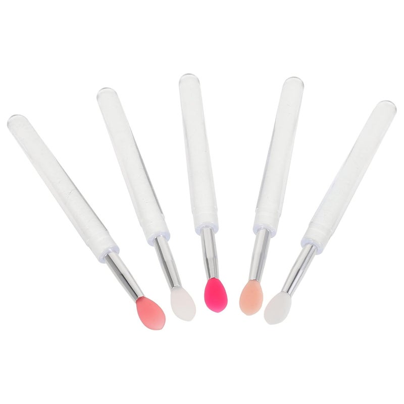5pcs Silicone Lip Mask Brush Set Reusable Lipstick Applicator Cream Makeup Brush Kit Precision Lip Gloss Tool Makeup Application - Image 1