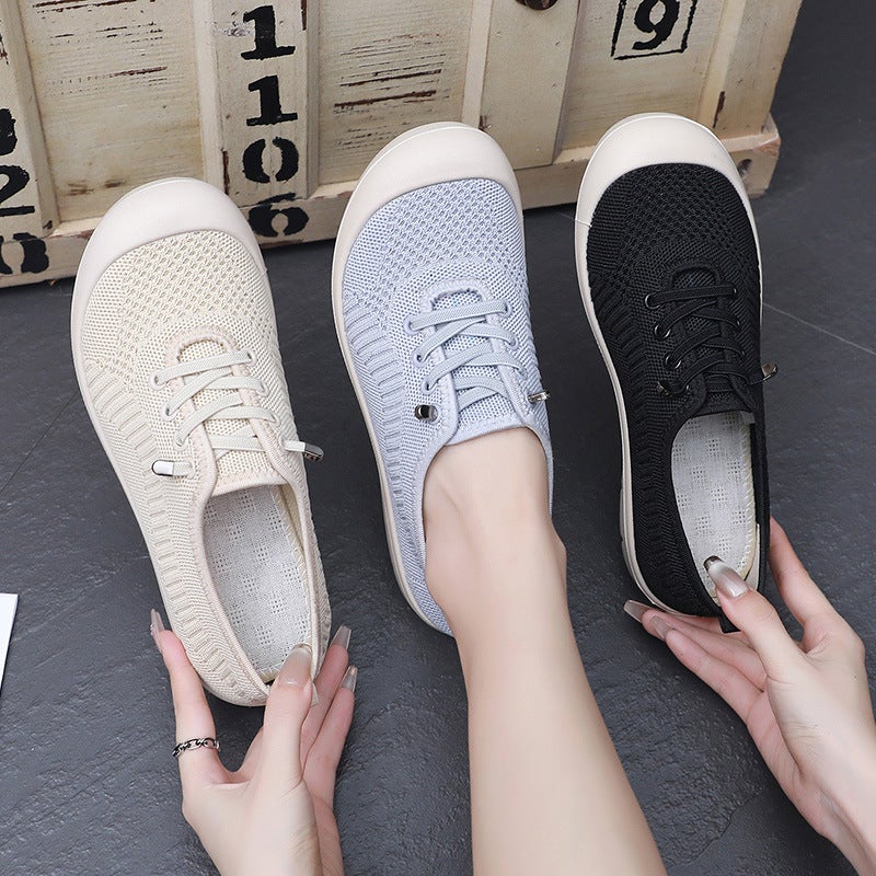 Women's Soft Sole Slip-on Canvas Shoes - Image 4