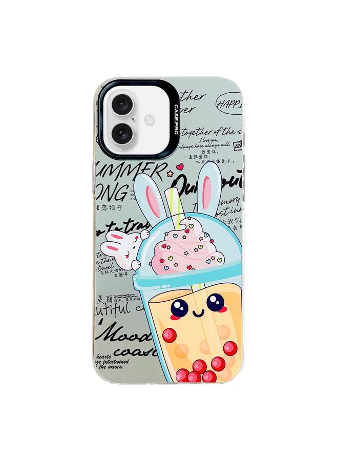 اس-توب جراب لهاتف iPhone 16 Plus مصنوع من مادة البولي كربونات المطلية بالفضة - Image 1