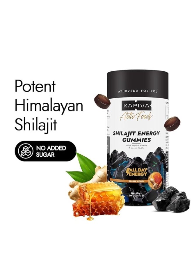 كابيفا حلوى كابيفا هيمالايا شيلاجيت/شيلاجيت جيلاتينية | ٢٢٥ ملغ شيلاجيت/جيلاتينية | بنكهة الزنجبيل والعسل | حلوى جيلاتينية معتمدة من NABL | تعزز مستويات الطاقة والقدرة على التحمل | بدون إضافة سكر | خالية من الجيلاتين | ٦٠ حلوى جيلاتينية - Image 2