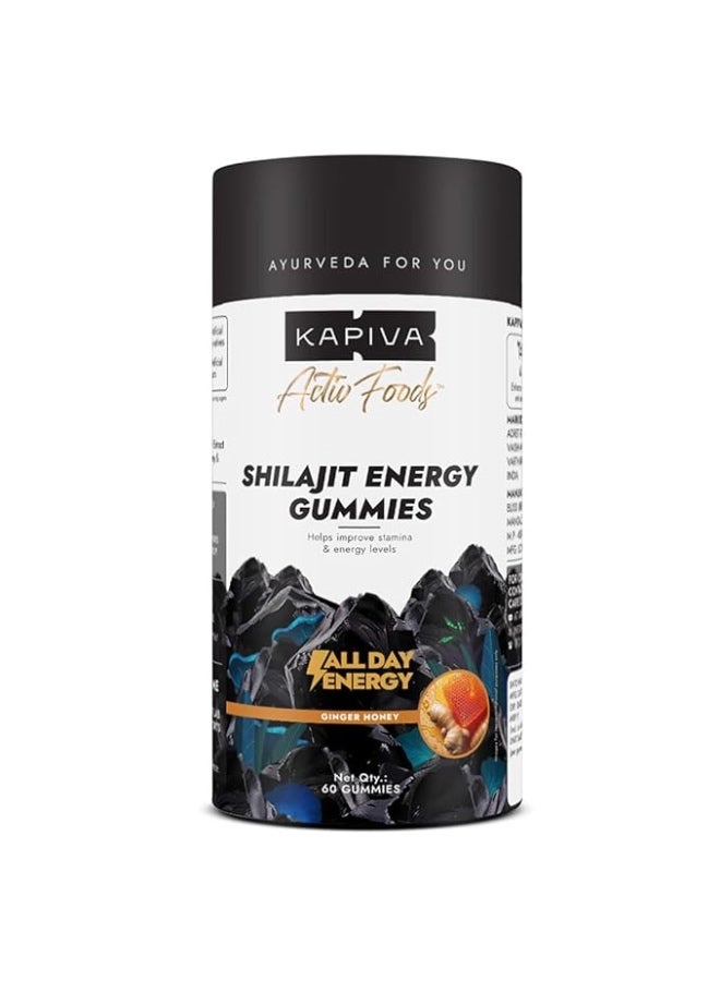 كابيفا حلوى كابيفا هيمالايا شيلاجيت/شيلاجيت جيلاتينية | ٢٢٥ ملغ شيلاجيت/جيلاتينية | بنكهة الزنجبيل والعسل | حلوى جيلاتينية معتمدة من NABL | تعزز مستويات الطاقة والقدرة على التحمل | بدون إضافة سكر | خالية من الجيلاتين | ٦٠ حلوى جيلاتينية - Image 1