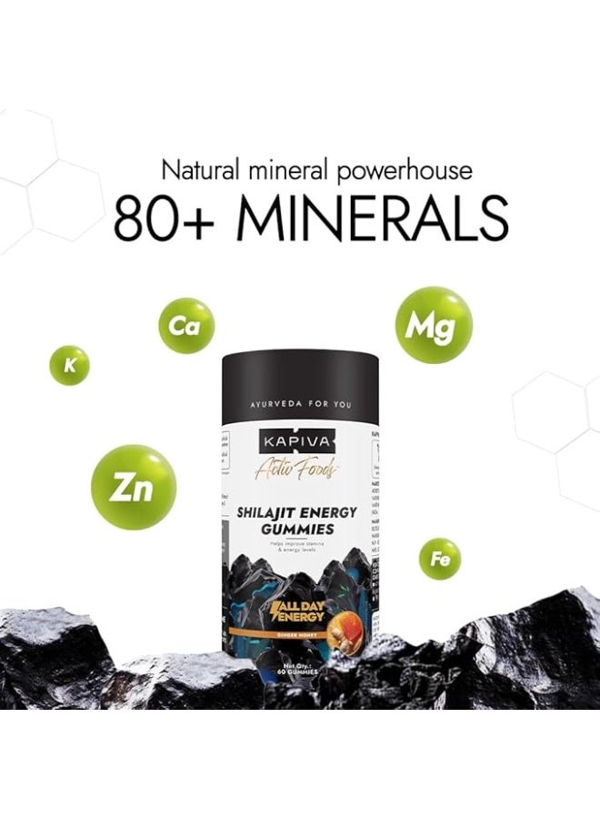 كابيفا حلوى كابيفا هيمالايا شيلاجيت/شيلاجيت جيلاتينية | ٢٢٥ ملغ شيلاجيت/جيلاتينية | بنكهة الزنجبيل والعسل | حلوى جيلاتينية معتمدة من NABL | تعزز مستويات الطاقة والقدرة على التحمل | بدون إضافة سكر | خالية من الجيلاتين | ٦٠ حلوى جيلاتينية - Image 4