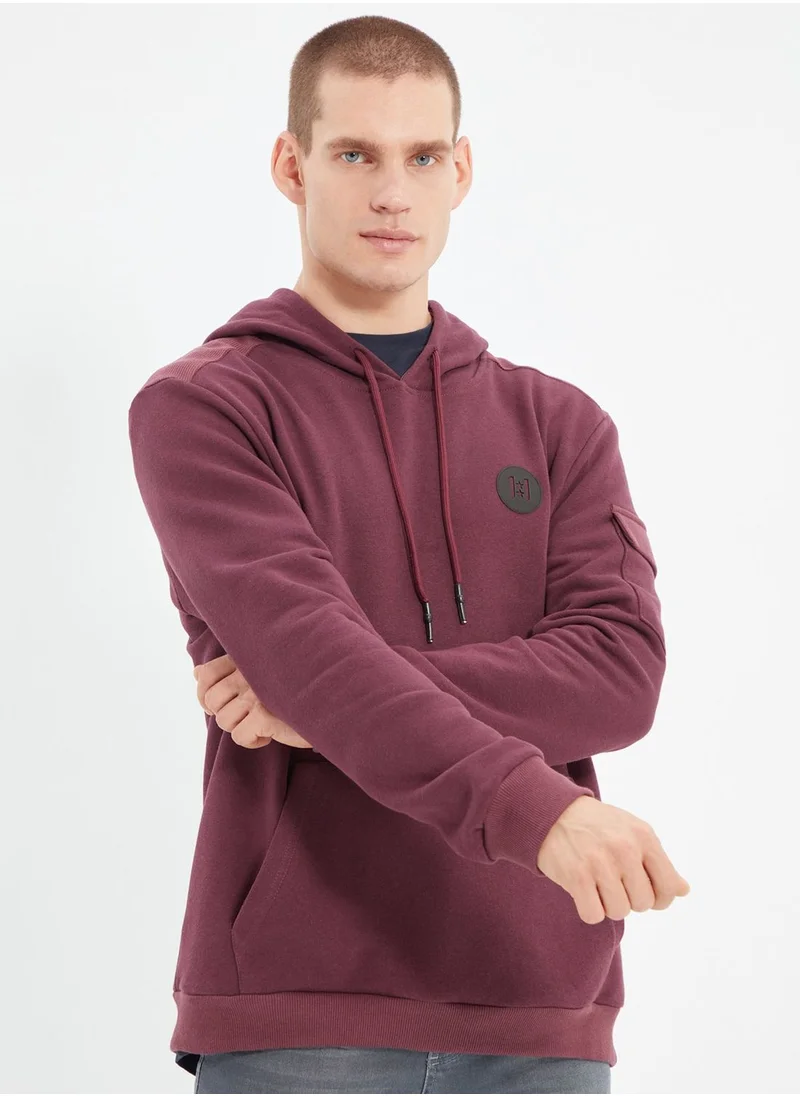 trendyol Pocket Sleeve Hoodie