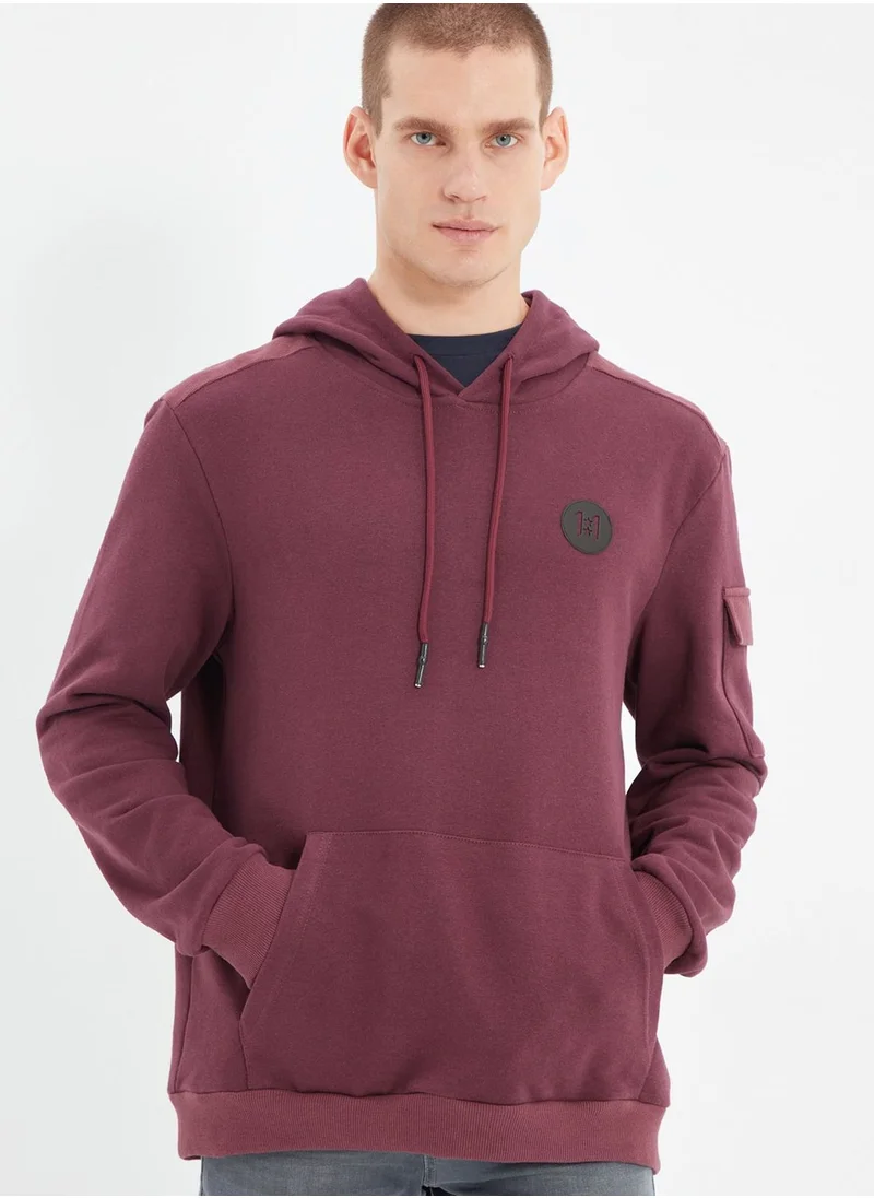 trendyol Pocket Sleeve Hoodie