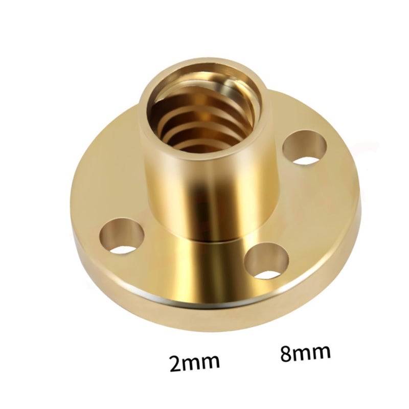 Copper Trapezoidal Screw Nuts 4pcs For Printer Stepper Motor CNC Linear Rail - Image 3