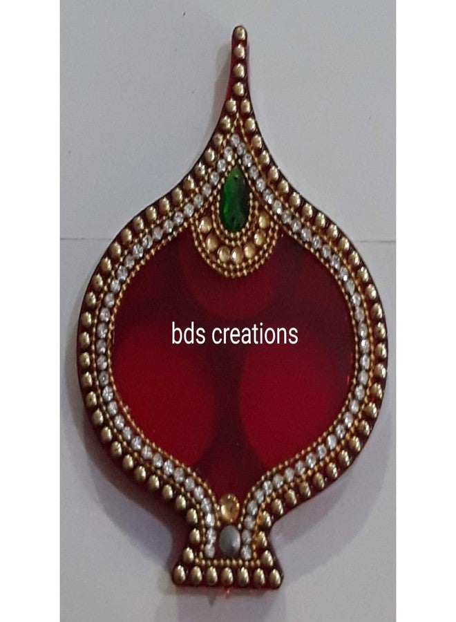 BDS CREATIONS Handmade Multicolour Decorative Colourful Kumkum Dani for Kumkum/Sindoor & Decoration Gift Boxes (RED)