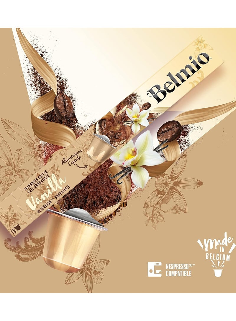 Belmio Coffee Capsules, Flavor Discovery Pack, Vanilla and Caramel, 20 count, Aluminum Compatible Capsules. - Image 2