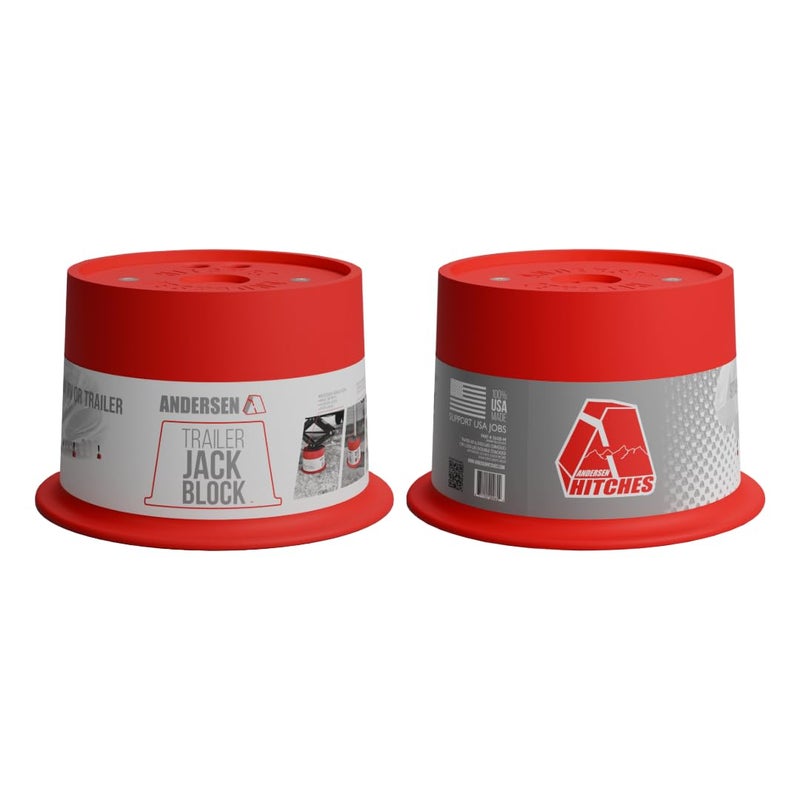 ANDERSEN HITCHES RV Accessories and Supplies Trailer Jack Blocks 2Pack w Magnets Leveling Stabilizers Jackstands Quickjack 3608