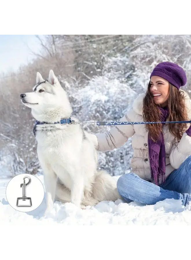 15 قطعة من خطافات الربط الدوارة الفضية من الفولاذ المقاوم للصدأ مقاس 65 مم لروابط الكلاب - Image 5