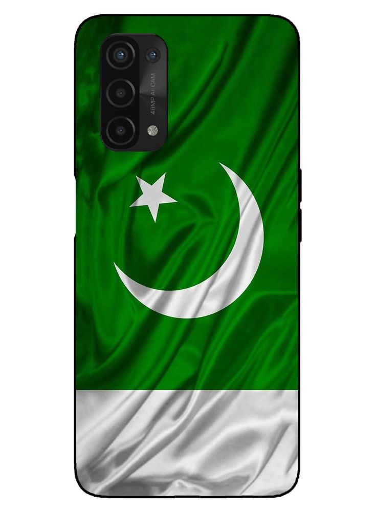 Service Zone Protective Mobile Phone Back Case Cover For OPPO A54 5G Pakistan Flag - Image 1