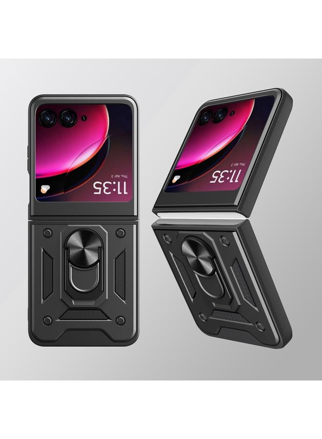 S-TOP Case For Motorola Razr 40 Ultra Armor Ring Holder TPU Hybrid PC Phone Case - Image 4