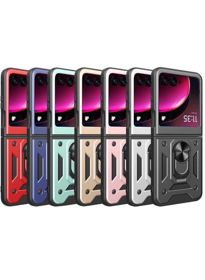 S-TOP Case For Motorola Razr 40 Ultra Armor Ring Holder TPU Hybrid PC Phone Case - Image 2