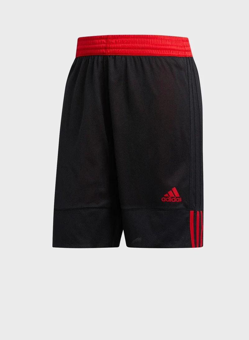 adidas Originals 3G Spee Rev Shr Black Basketball Shorts 2XS