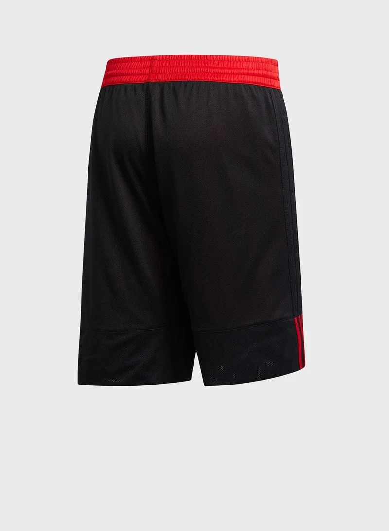 adidas Originals 3G Spee Rev Shr Black Basketball Shorts 2XS