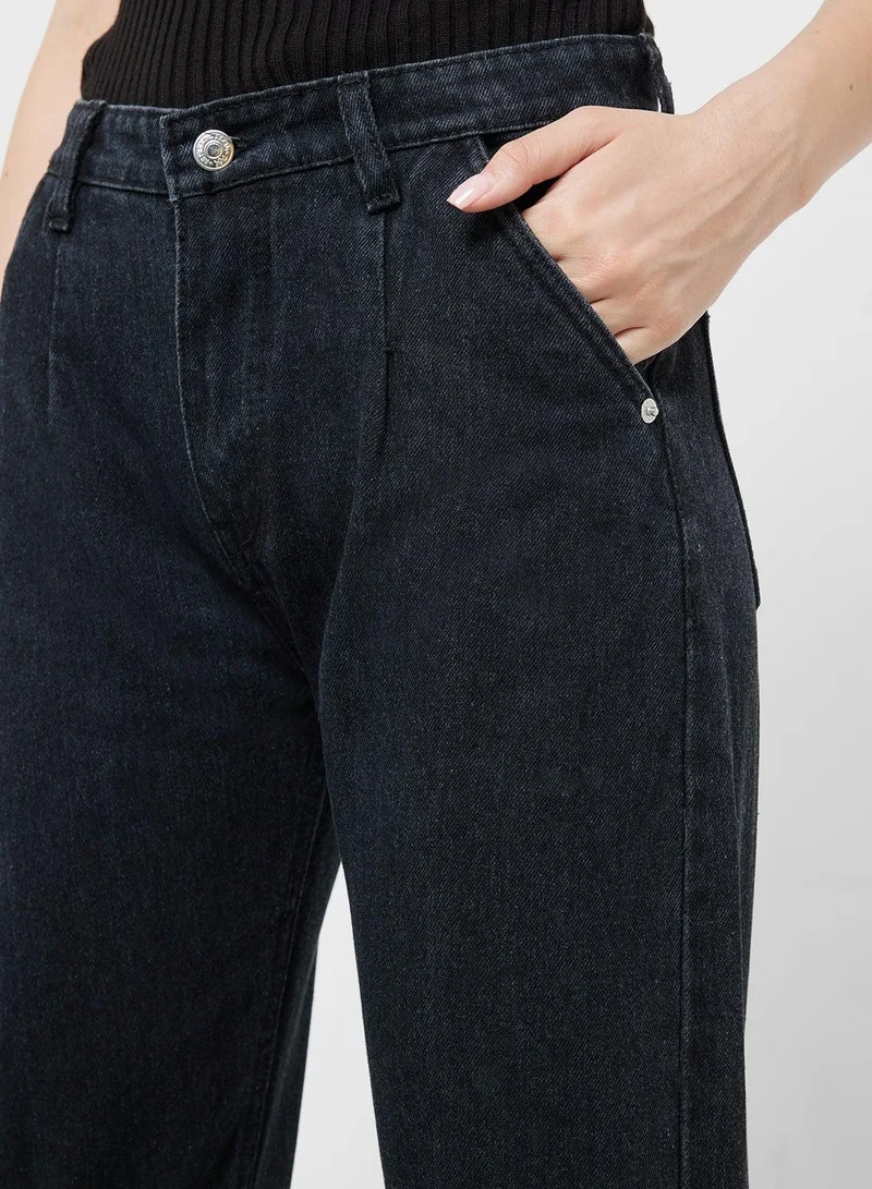 Ginger  High Rise Mom Jeans for Women | Best Price UAE