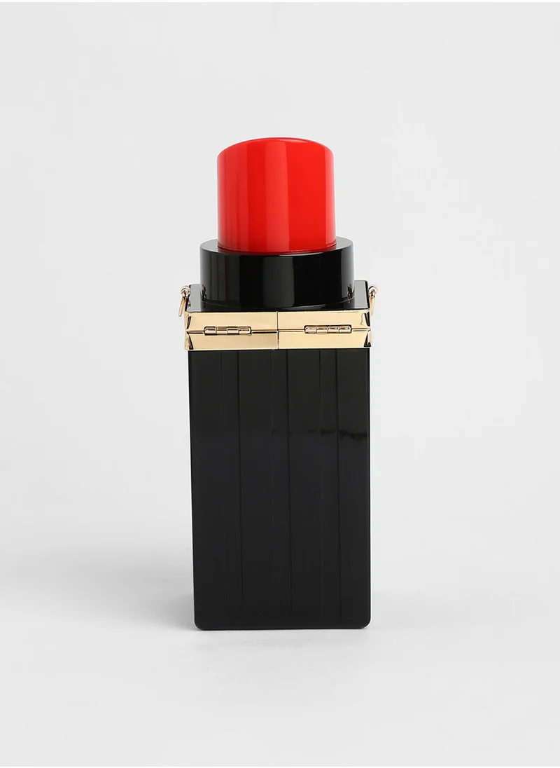Haute Sauce The Rouge Clutch Bag - Onyx Black