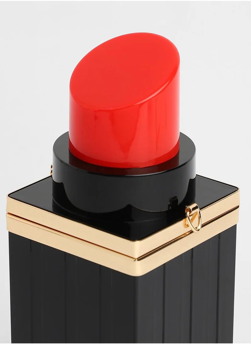 Haute Sauce The Rouge Clutch Bag - Onyx Black