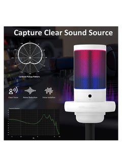 Digipace Gaming USB Microphone for Pc Ps5,Condenser Mic with Quick Mute,Rgb Indicator,Tripod Stand, Pop Filter,Shock Mount,Gain Control  - Image 4
